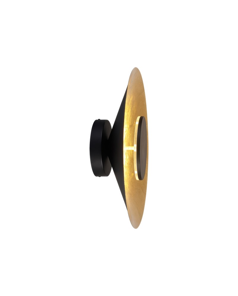 ORION * APLIQUE LED 24W 3000K NEGRO / PAN DE ORO